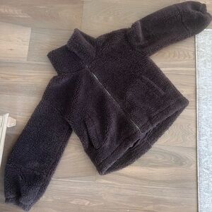 Lululemon Cinch-able Fleece. Funnel Neck Teddy Sherpa Jacket. Size 8.